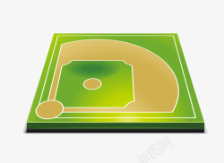 体育场地卡通手绘棒球赛场图标高清图片