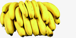 金黄色的香蕉背景图素材