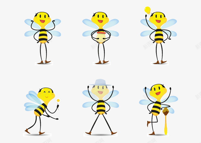 简笔画小蜜蜂png免抠素材_88icon https://88icon.com 简笔画 蜂巢 蜂蜜 蜜蜂 黄色