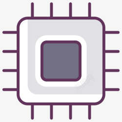 硬件组件芯片组件CPU电子硬件汽车服务图标高清图片