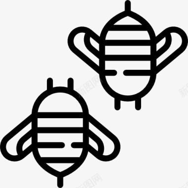 枇杷蜂蜜蜜蜂图标图标