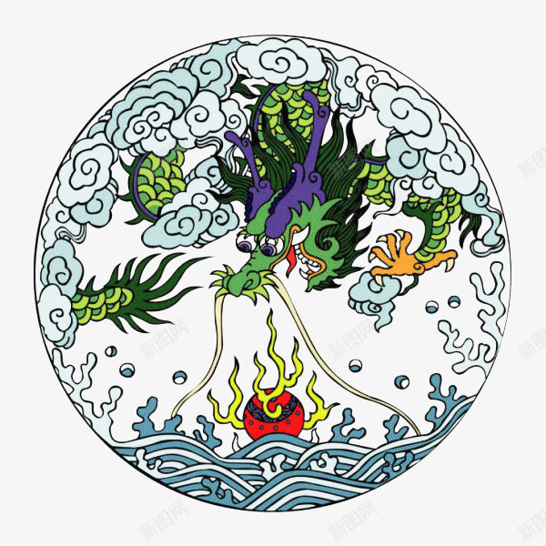 龙纹png免抠素材_88icon https://88icon.com 凤纹 花纹 镂空图案 龙凤呈祥 龙纹