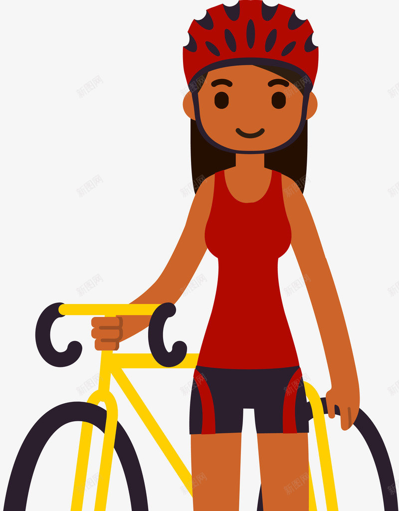 骑单车的女汉子png免抠素材_88icon https://88icon.com 体育 健康 女人 自行车 运动 骑单车