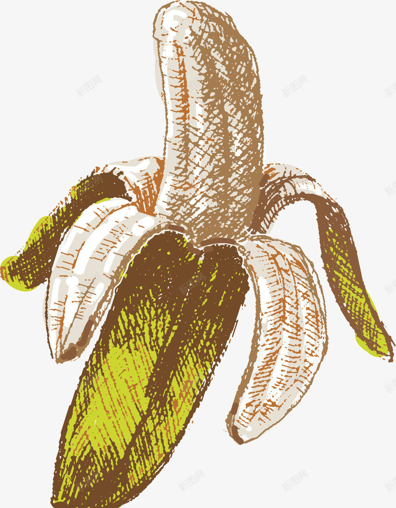 剥皮的香蕉矢量图eps免抠素材_88icon https://88icon.com 剥皮香蕉 手绘香蕉 海南香蕉 矢量素材 香蕉 矢量图