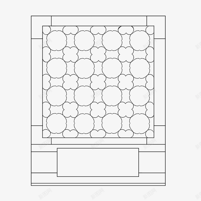 线条铁艺镂空窗围栏png免抠素材_88icon https://88icon.com 围栏 线条 铁艺 铁艺围栏 镂空窗