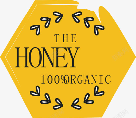 踏青插画蜂蜜logo矢量图图标图标