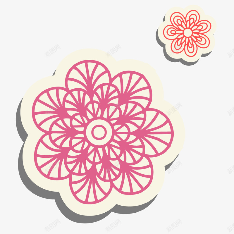 花形标签矢量图ai免抠素材_88icon https://88icon.com 红色花形贴纸 花形标贴画免费png下载 花形矢量图 花形贴纸 矢量图