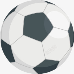 卡通足球矢量图素材