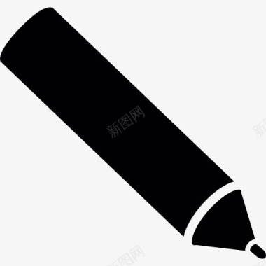 钢笔黑色的钢笔图标图标