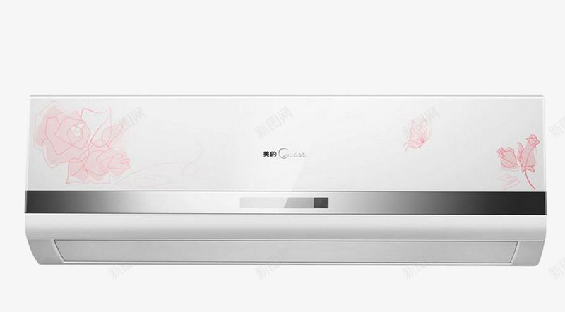 卧室空调美的透明png免抠素材_88icon https://88icon.com 商业 广告 素材 美的空调 设计