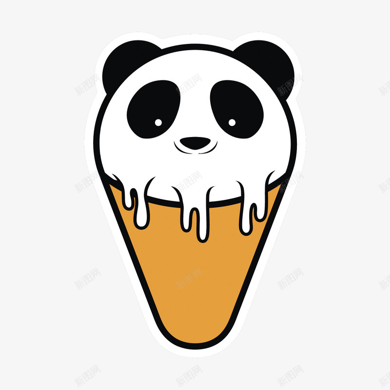 熊猫冰淇淋矢量图eps免抠素材_88icon https://88icon.com PNG图片 PNG图片素材 PNG素材 PNG素材免费 PNG素材免费下载 冰淇淋 冷饮 熊猫 甜品 矢量图