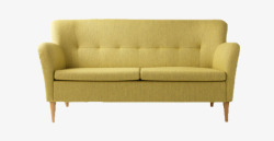 米黄色沙发带脚沙发高清图片