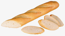 切片法式长棍面包素材