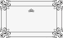 线条经典古框素材