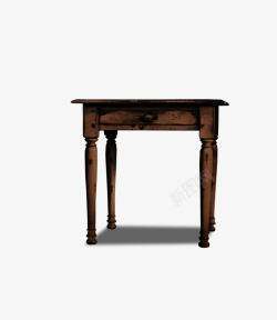 复古棕色桌子素材