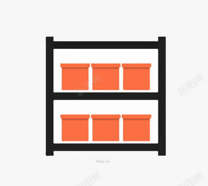 方形图标货物存储室图标图标