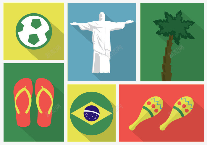 巴西世界杯png免抠素材_88icon https://88icon.com rio 巴西 拖鞋 椰子树 足球