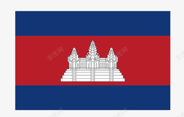生活百科图标矢量图柬埔寨国旗图标图标