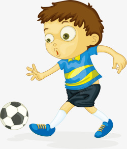 踢足球的人素材