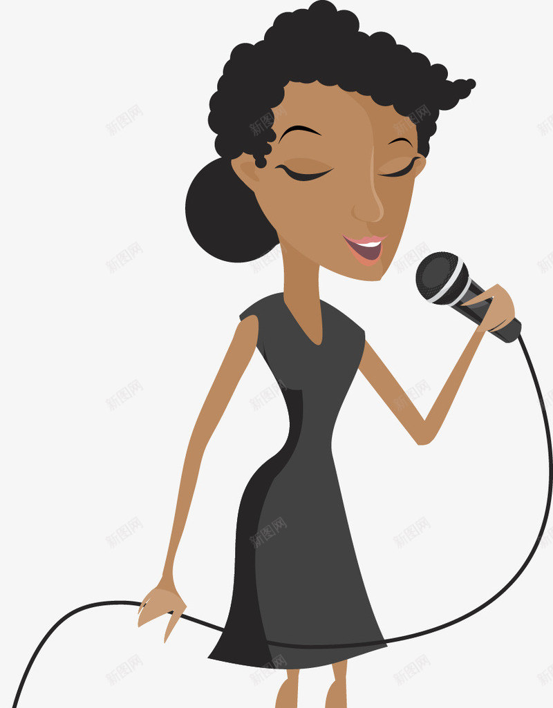 唱歌的黑人png免抠素材_88icon https://88icon.com 卡通人物 卡通青年 国外人物 扁平化人物 青年 黑人插画