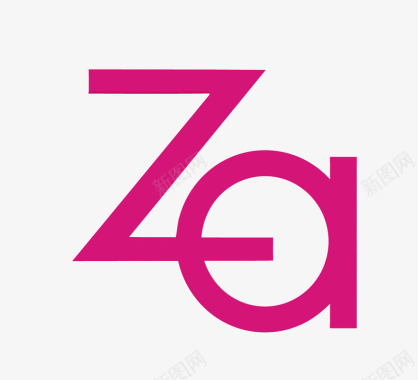 美妆ZA美妆个护品牌LOGO矢量图图标图标