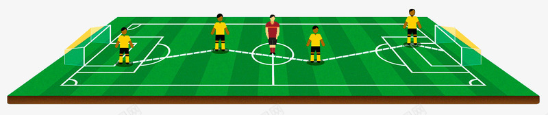 卡通足球场地png免抠素材_88icon https://88icon.com 卡通足球场 卡通足球运动员 足球场地 运动员