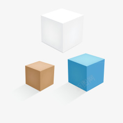 方形包装盒矢量图素材