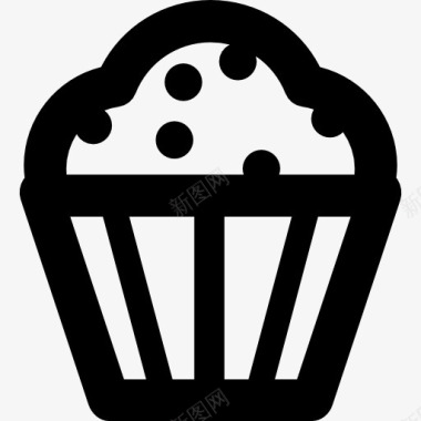 吹蛋糕蛋糕甜点图标图标