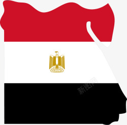 古埃及卡通国旗矢量图素材