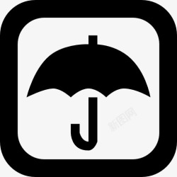 下雨的工具伞图标高清图片