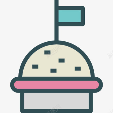 吹蛋糕食品图标图标