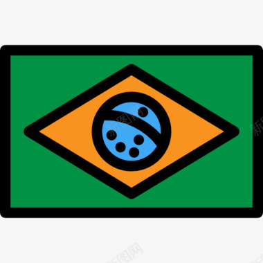 国家巴西图标图标