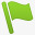 小旗子绿色的小旗icon图标图标