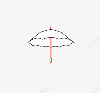 用雨伞手绘雨伞图标图标