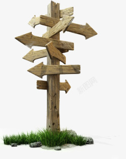 指示牌指路牌素材