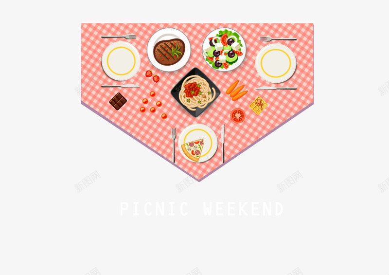 餐桌美食png免抠素材_88icon https://88icon.com 披萨 沙拉 肉类 西餐