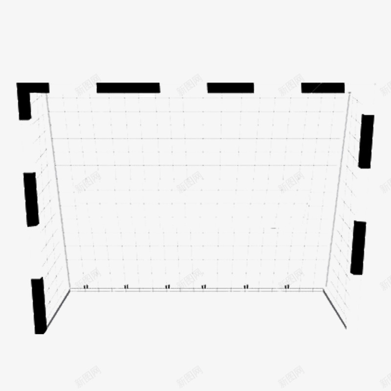 手绘足球门png免抠素材_88icon https://88icon.com 手绘 足球 足球门 运动 黑白