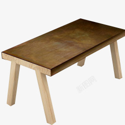 木头长椅素材