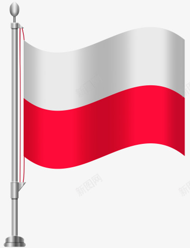 波兰国旗png免抠素材_88icon https://88icon.com 国旗 旗帜 波兰 白色 红色