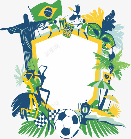 巴西png免抠素材_88icon https://88icon.com 奥运 巴西 背景 足球