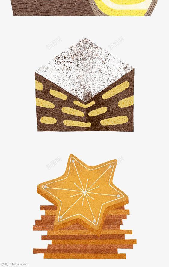 扁平化甜点png免抠素材_88icon https://88icon.com 卡通甜点 扁平化 手绘美食 蛋挞 蛋糕