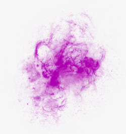 紫色创意手绘云雾素材