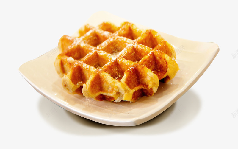 糖浆waffle饼psd免抠素材_88icon https://88icon.com waffle 异国料理 异国甜点 白瓷盘 糖浆甜点