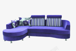 紫色抱枕艳紫色沙发高清图片