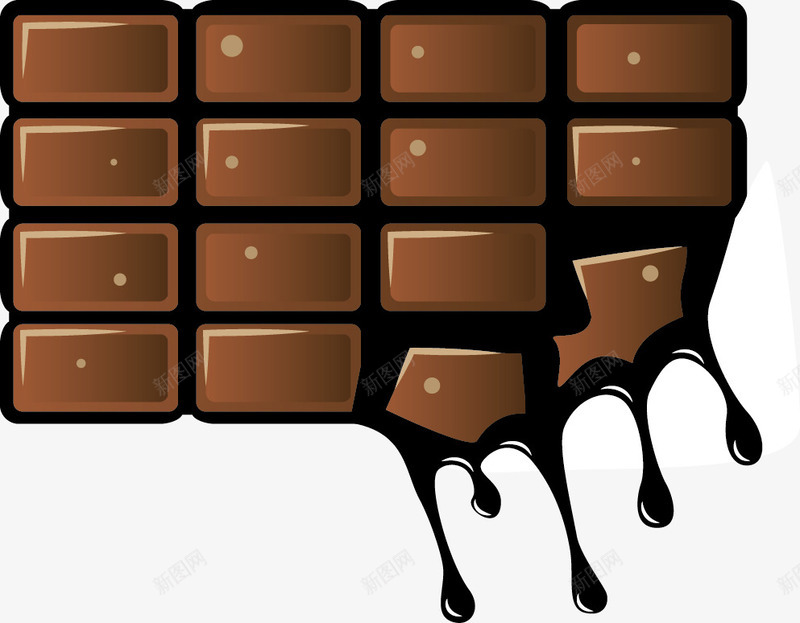 正在融化的巧克力png免抠素材_88icon https://88icon.com 巧克力 甜品 食物