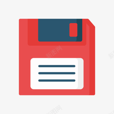 存储红色文件保存图标图标