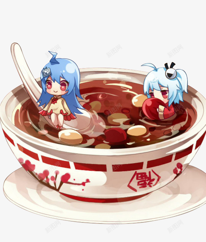 美味的腊八粥简图png免抠素材_88icon https://88icon.com 八宝粥 动漫女孩 卡通 小碗 手绘图 腊八粥 节日