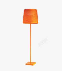 橘色高架台灯素材