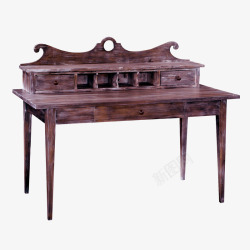 复古木制桌子梳妆台素材