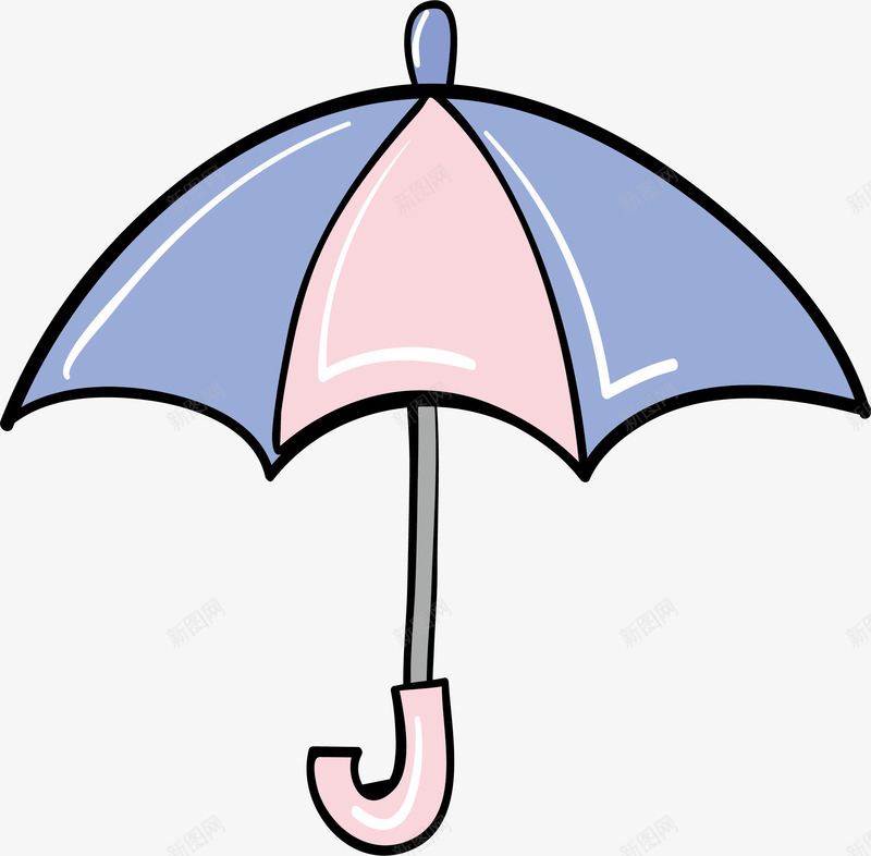 手绘雨伞矢量图ai免抠素材_88icon https://88icon.com 手绘 挡雨 遮阳 雨伞 矢量图